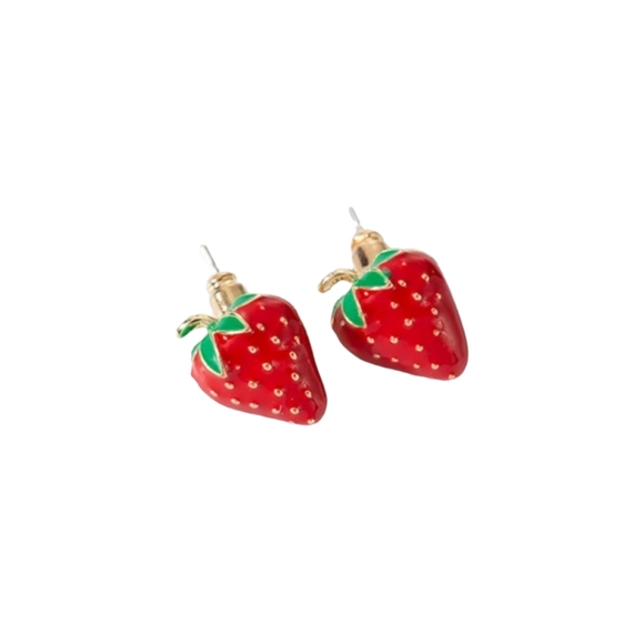 Strawberry Earrings - Picture 2 of 4